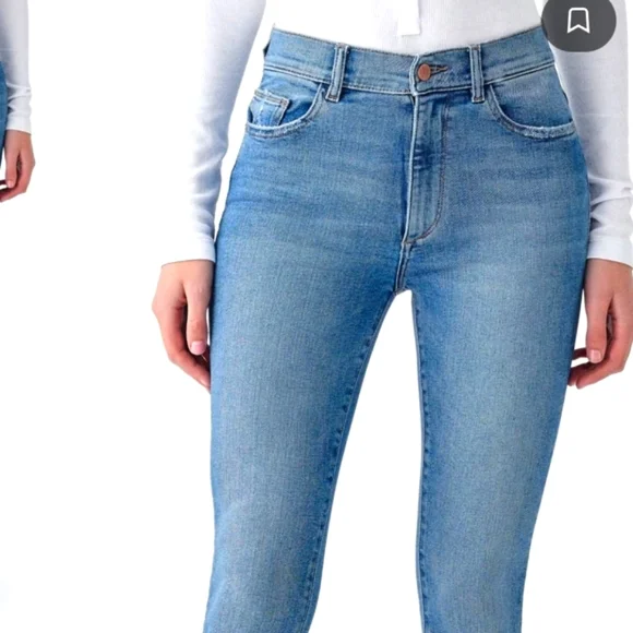 NWT$209 DL1961 Farrow High Rise Cropped Ankle Skinny Jeans in Monterio Sz 30 - Picture 4 of 16